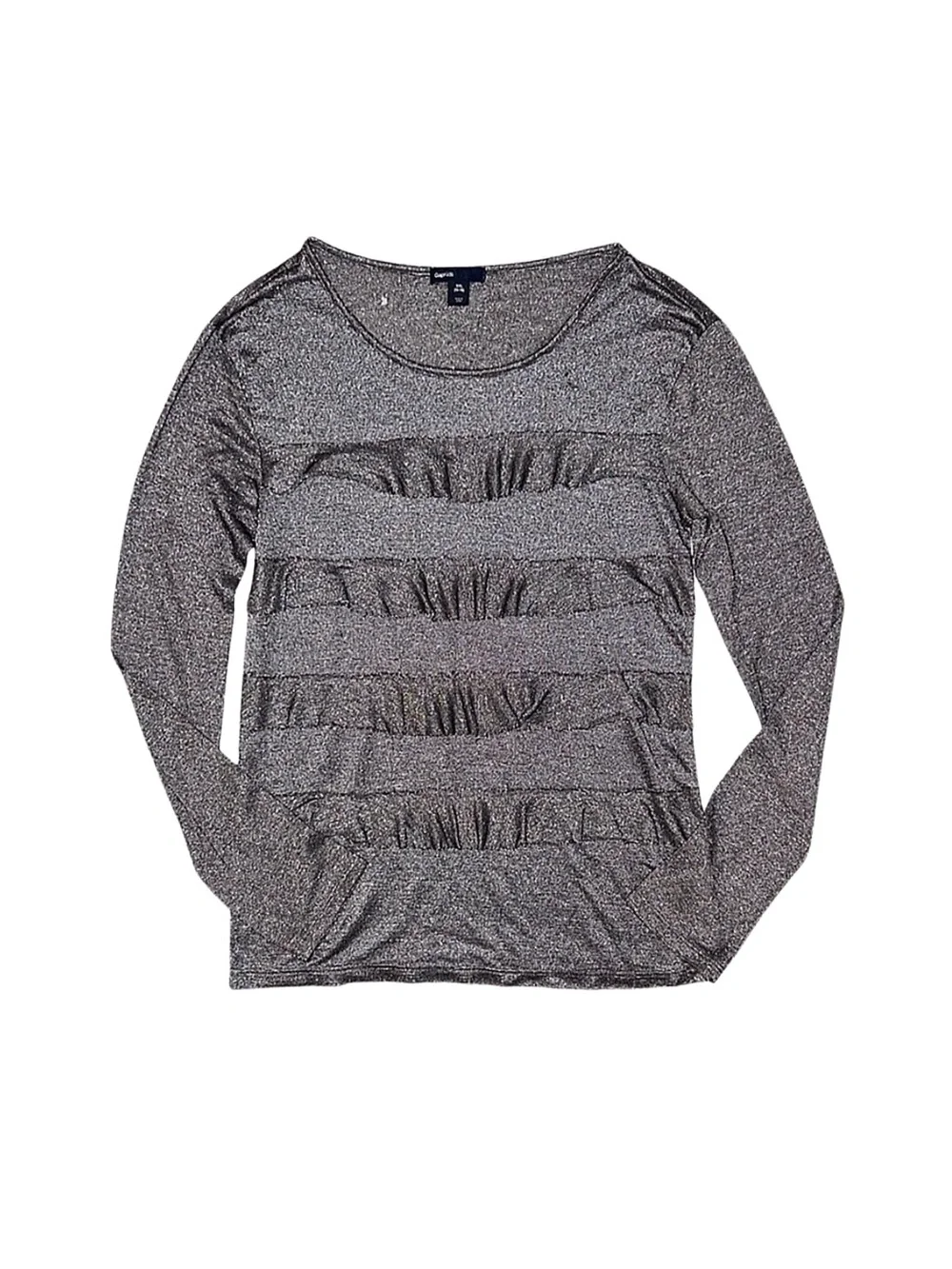GAP Girl's Grey Ruffled Long Sleeve Top Size XXL 14/16